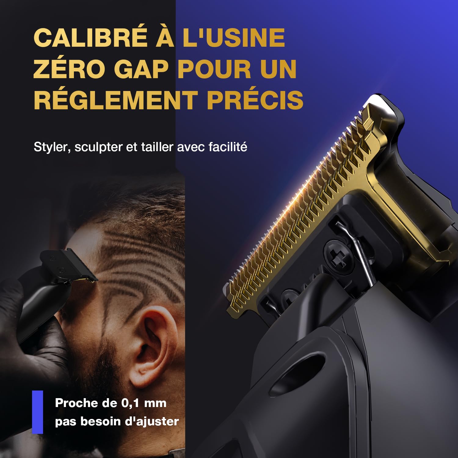 SUPRENT Tondeuse Cheveux Hommes Professionnelle-Tondeuse à Cheveux Sans Fil