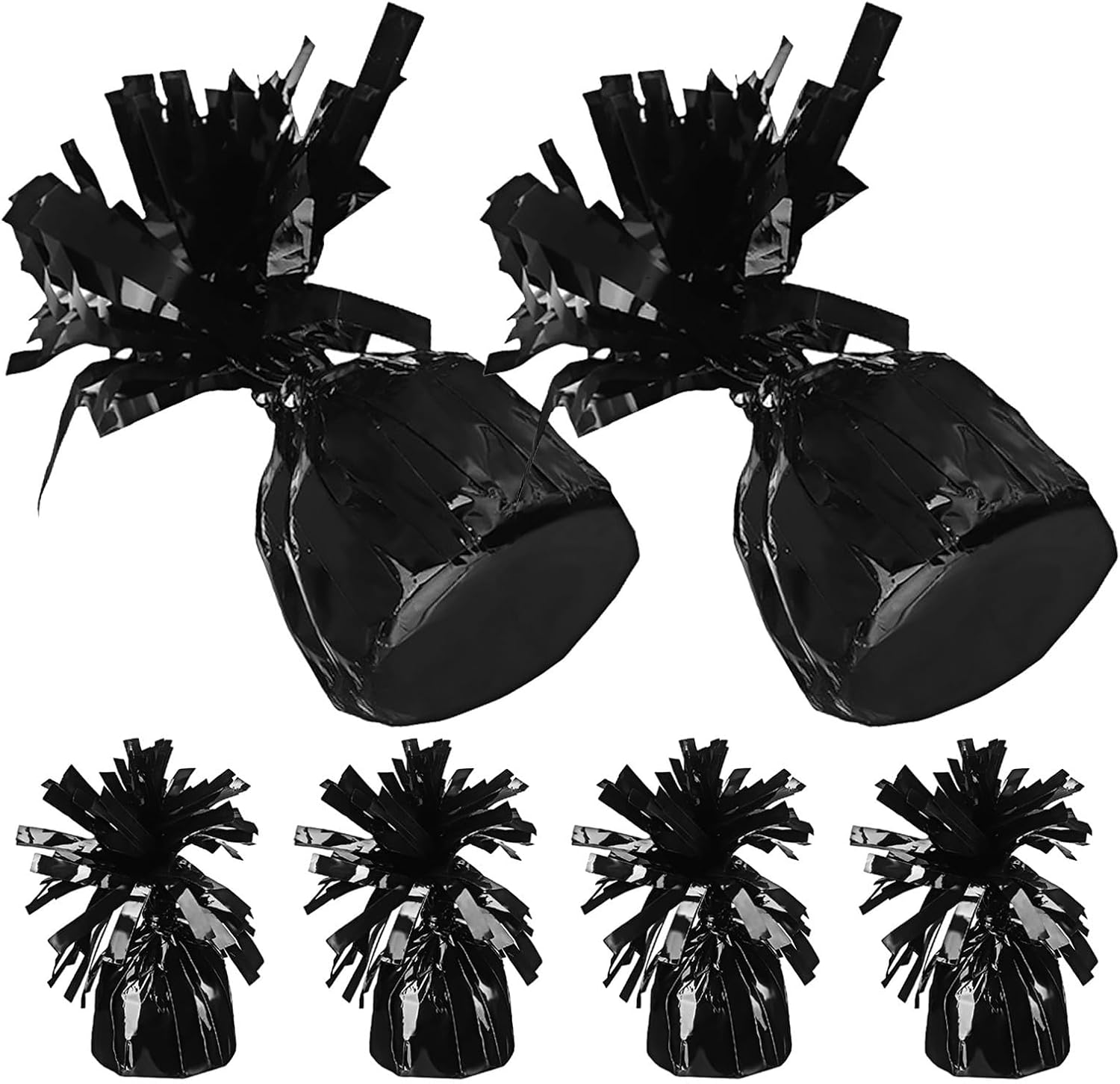 Black Balloon Weights for Helium Balloons, 6pcs Counterweight