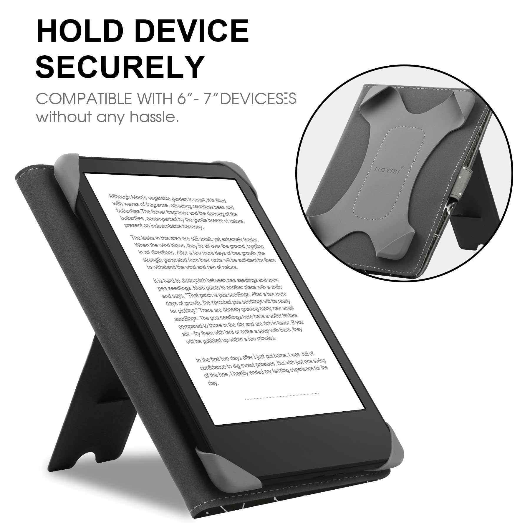 Custodia Universale per E-Reader 6.8" 7" Compatibile Kindle Paperwhite Kobo PocketBook Tolino Sony con Stand Costellazione
