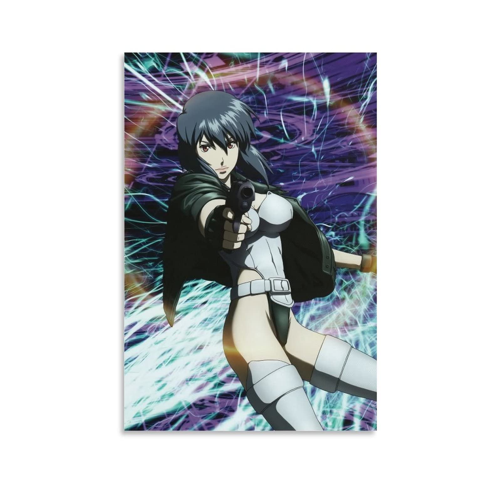 EFEZAC Ghost in The Shell Anime Filmposter 42 Leinwand Poster Schlafzimmer Dekor Sport Landschaft Büro Zimmer Dekor Geschenk Rahmen Stil 30 x 45 cm