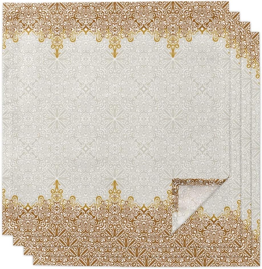 Bohemian Retro Ethnic Table Napkins Cloth Set Wedding Banquet Decor Christmas Tea Towel