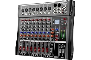 Professional DJ Audio Mixer with Audio Control DSP and Bluetooth