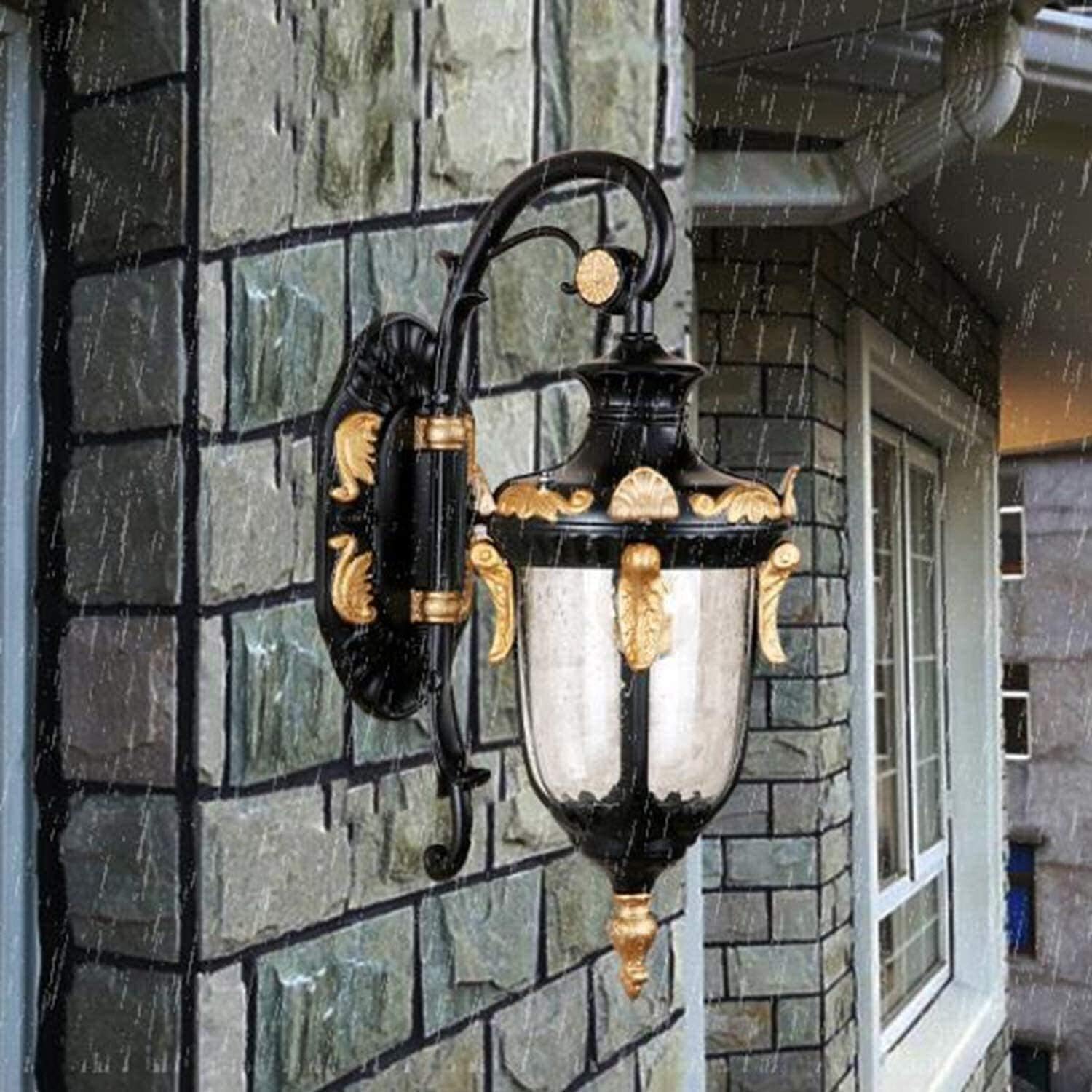 Bracket Light Minimalist Style Metal Bracket Lighting Outdoor European Outdoor Waterproof Garden Lamp Led Retro Garden Corridor Aisle Staircase Balcony Stainless Steel Bracket Light