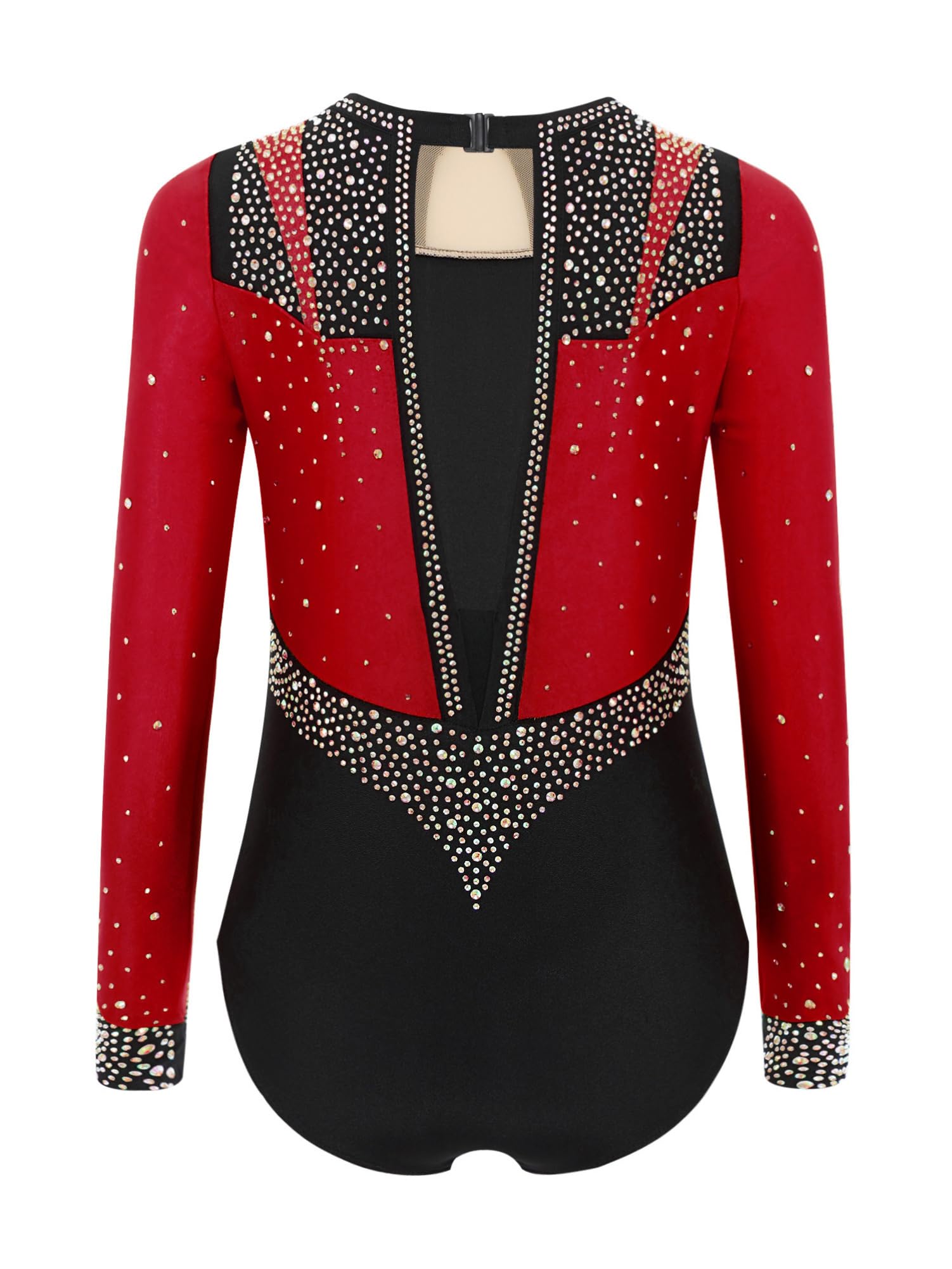 CHICTRY Body Ginnastica Artistica Bambina Paillettes Leotards Danza Classica Moterna + Crop Top Reggiseno + Pantaloni Legggins Tuta da Pattinaggio Artistico