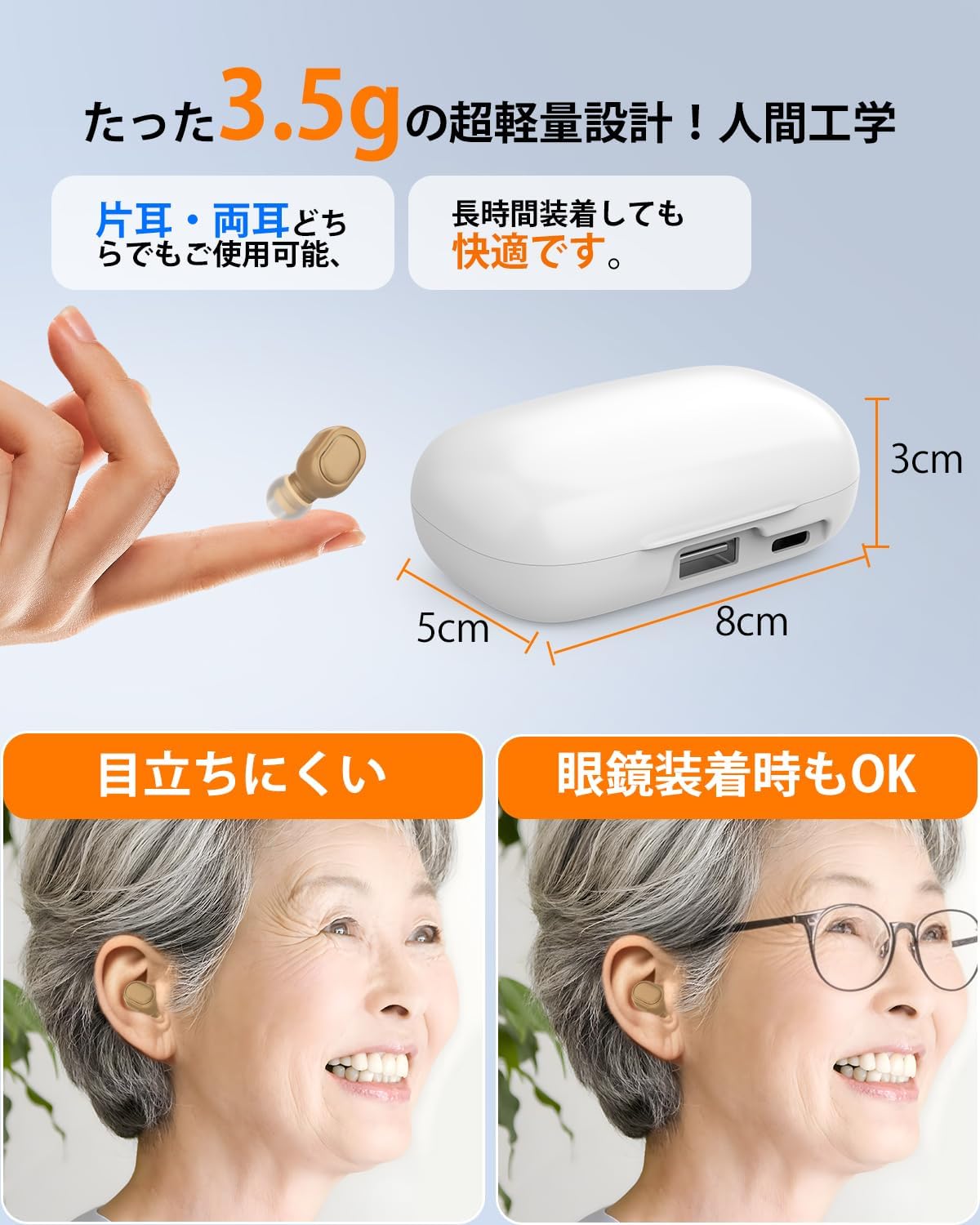Amazon.co.jp: 集音器 高齢者 しゅうおんき【2026年革新型 4段階音量