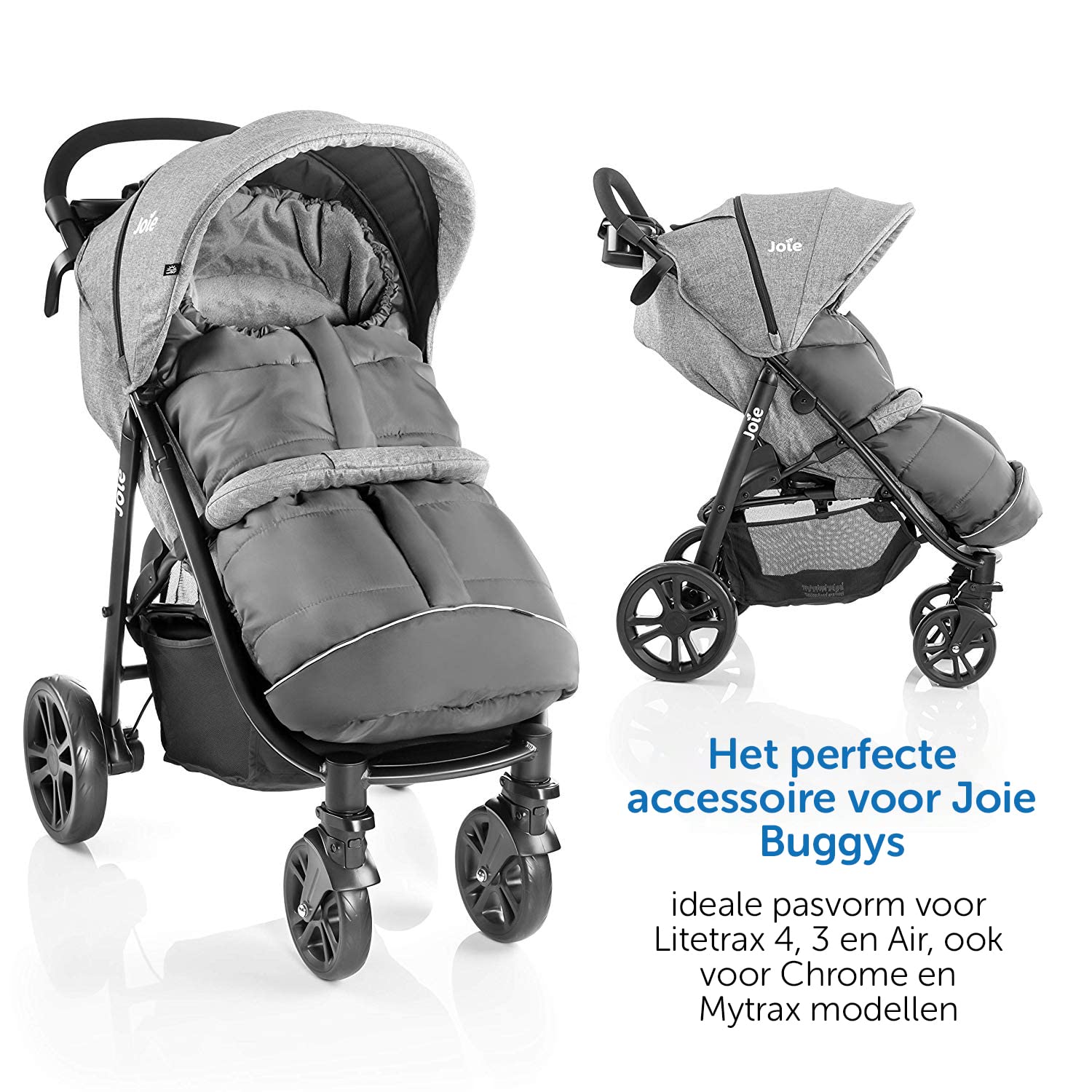 Baby-Joy wintervoetenzak Finn XXL 115 cm lamswol / polyester