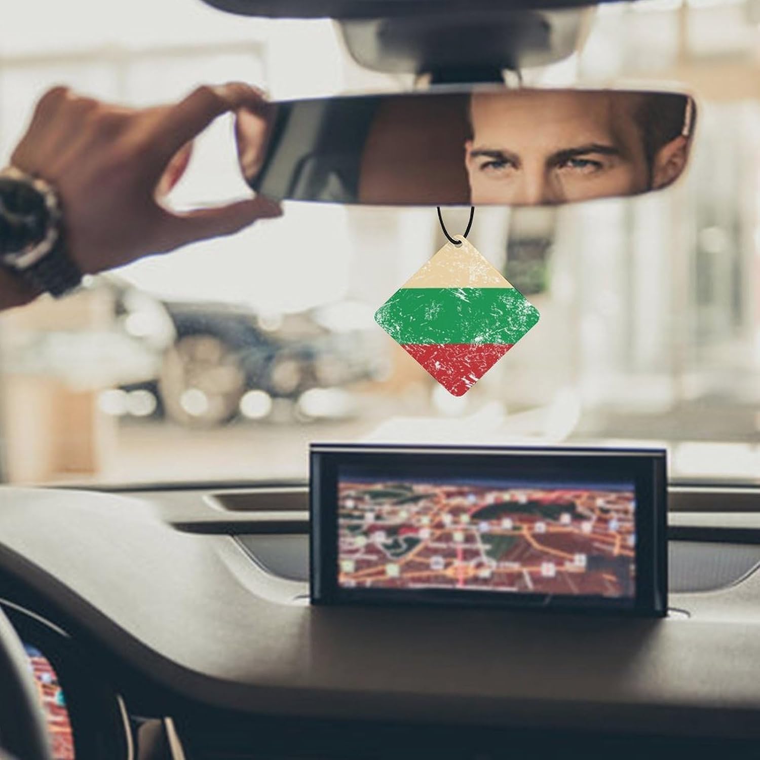 Bulgaria Vintage Flag Car Air Freshener Hanging Car Scent Cards Decor Interior Accessories