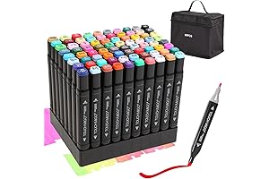 Vibrant 80-Color Dual-Tip Art Markers Unleash Your Creativity