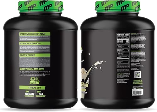 Miniatura 9 de MusclePharm Combat 100% proteína de suero en polvo, sabor a leche de plátano, recuperación rápida y ganancia muscular con aislado de proteína de