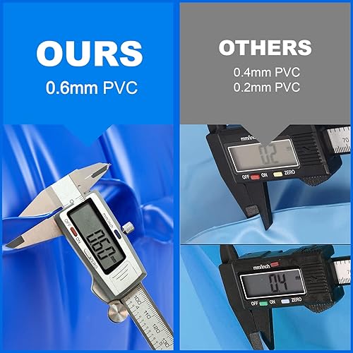 Miniatura 4 de Almohada de piscina de invierno para piscinas sobre el suelo, almohadas de piscina de 4 x 4 pies para cerrar el invierno, cubierta de piscina de PVC