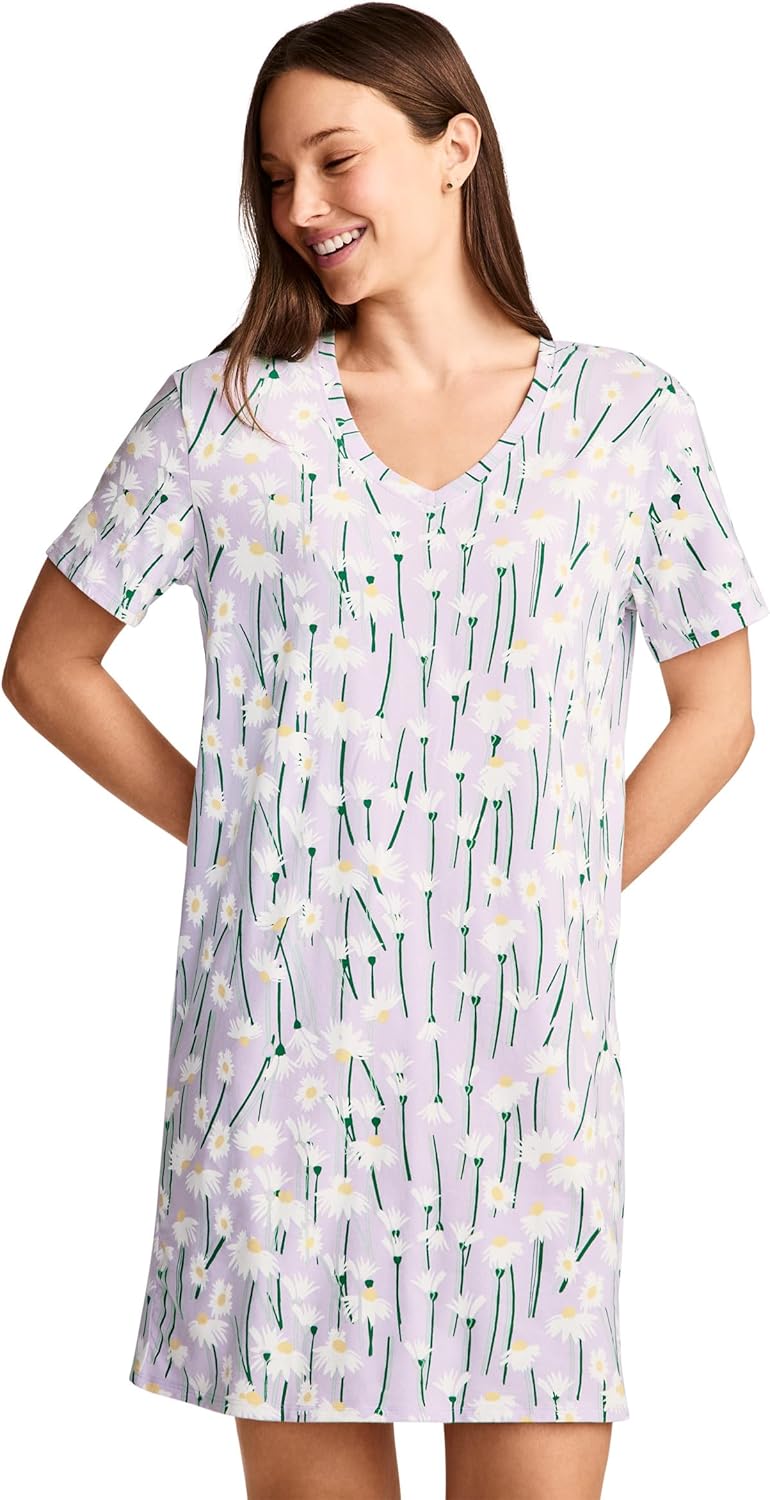 Jockey Women's Sleepwear Organic Cotton Stretch Sleep Shirt