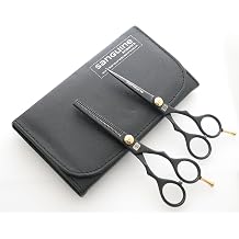 Professional Hair Cutting and Thinning Scissors Set, Japanese Convex Blades - Ideal for Hairdressers, Barbers, and Personal Use on All Hair Types + Storage Case