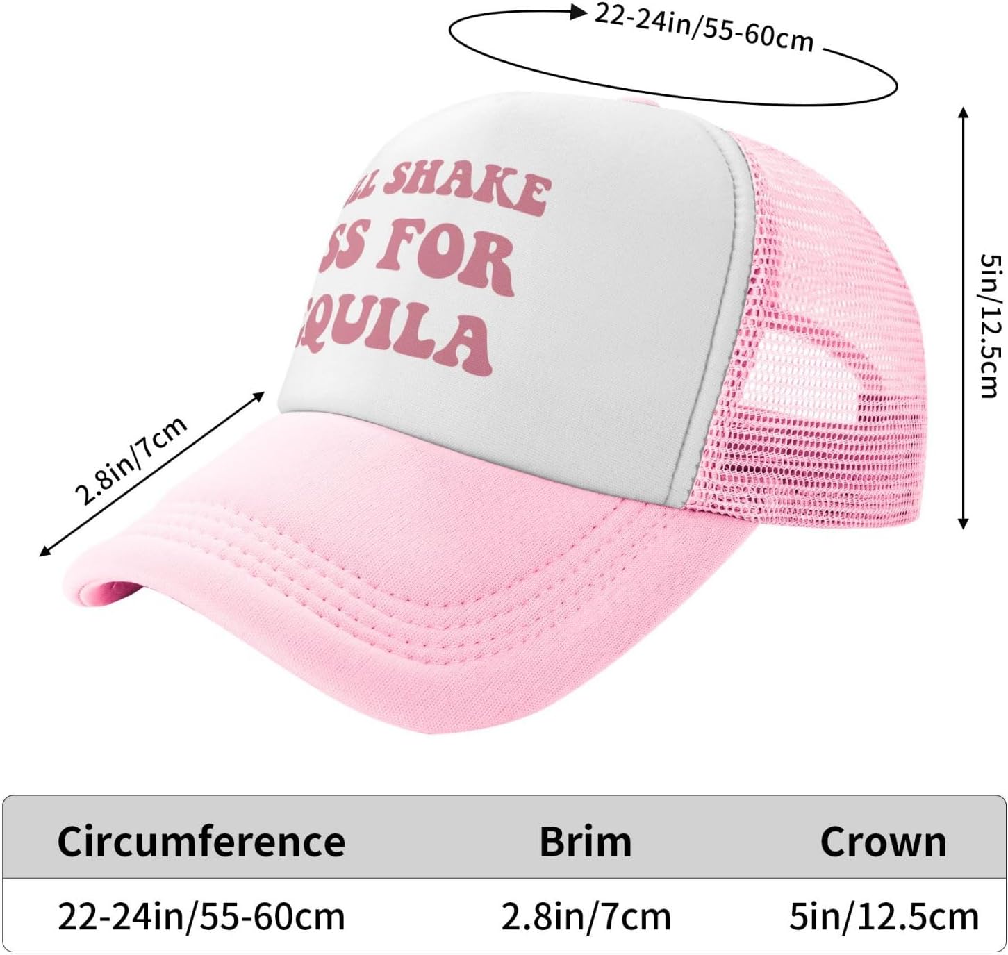 You Find It Offensive? I Find It Funny Trucker Hats for Women Pink Men Funny Slogan Pink Hats for Men - Image 6