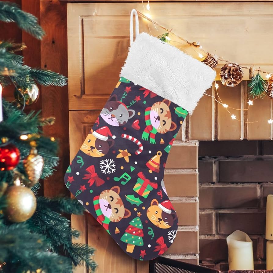Amazon cat christmas stocking Outlet