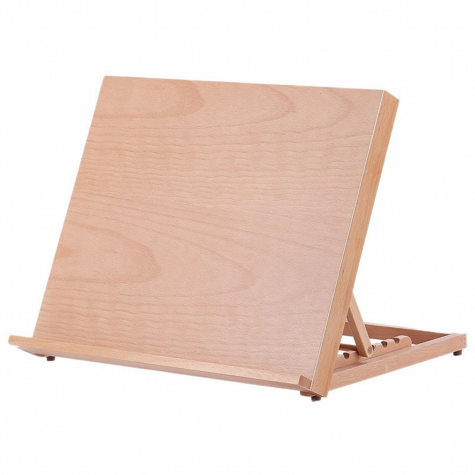 Caballete de Dibujo Plegable Portátil Ajustable de Madera de con Ángulos Regulables Base Estable y Bandeja de Apoyo Adecuado para Artistas Estudiantes, 46.8 Cm X 35.8 Cm X 2.2 Cm