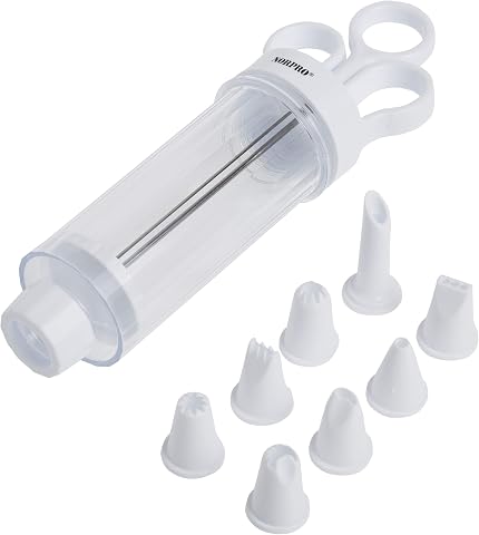 Norpro Cupcake Injector and Decorating Set, 9-Piece Stainless Steel Kit