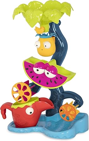 B. Toys Baby & Toddler Toys,Bath Toys B. toys – Water Wheel Toy – Water & Sand Play Set – Water Wheel for Toddlers, Kids – Beach, Pool, Bath Toys – Tropical Waterfall – 18 Months +