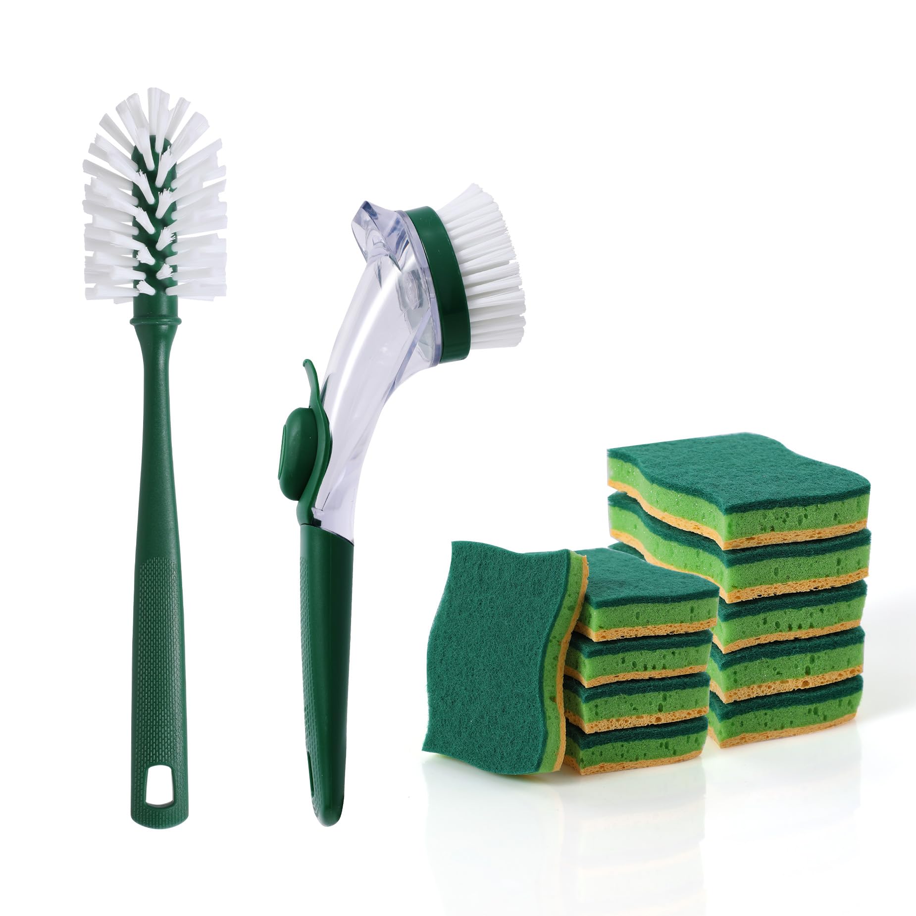 Brosses à récurer la vaisselle CLEANHOME et éponges anti-rayures pour nettoyer sans effort