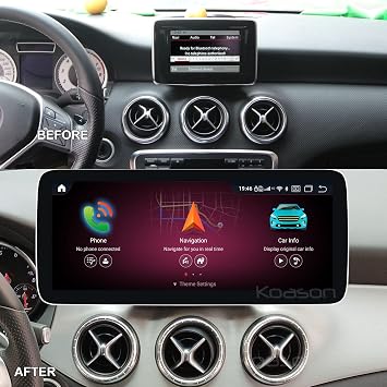 Android 12.3inch HD1920 Screen Upgrade Display Monitor Multimedia Player GPS Navigation for Mercedes Benz A CLA GLA 2012-2014 X156 W117 X117 W176 NTG4.5