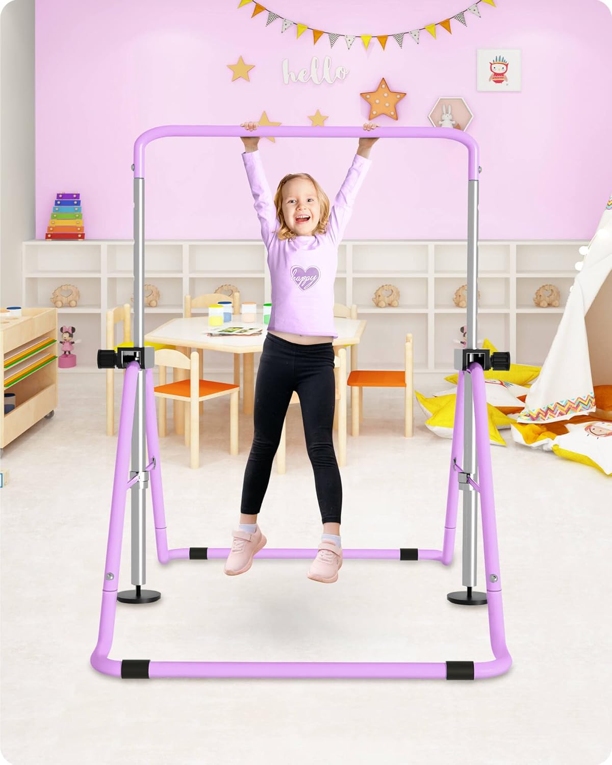 Buy GVOLO Gymnastics Bars Kids Expandable Training Bar Adjustable