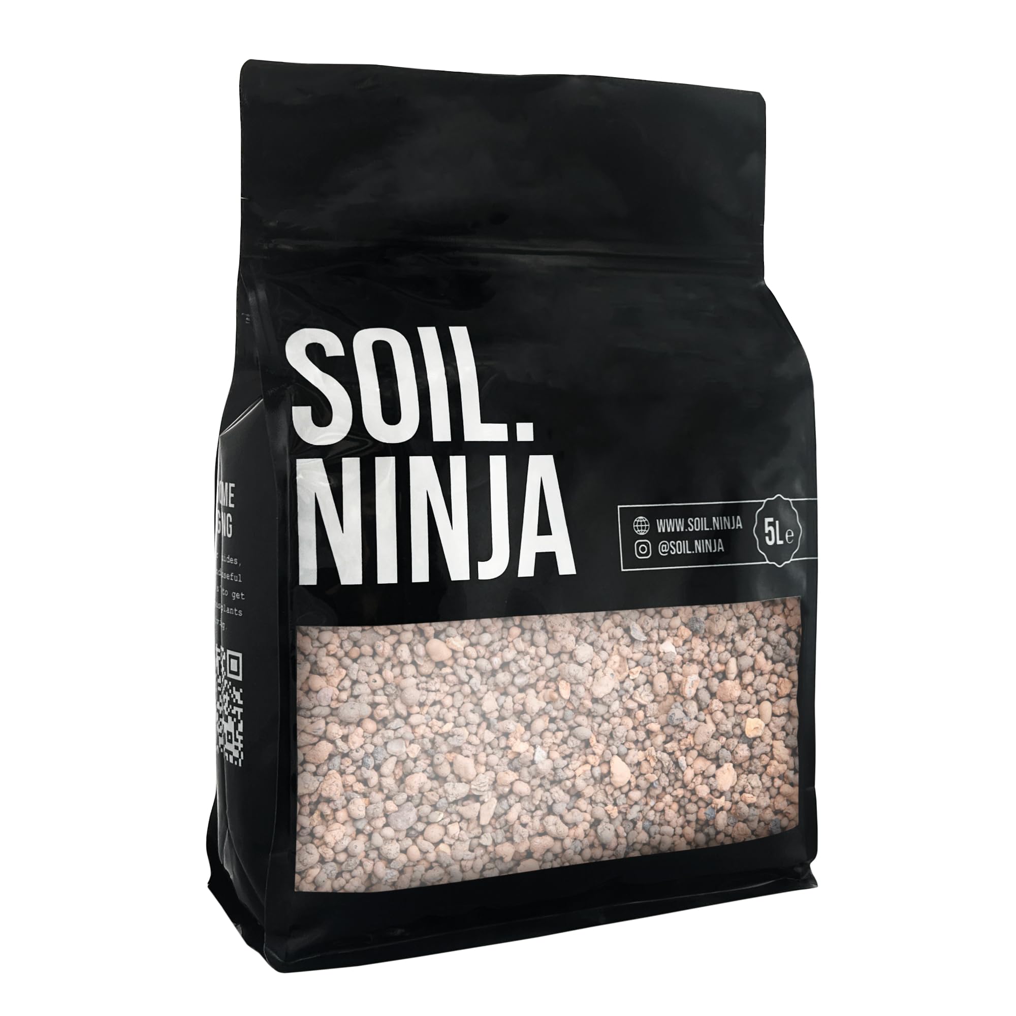 Soil Ninja Clay Pebbles 10L - Lightweight Expanded Clay Aggregate for Houseplants, Semi Hydroponics, Orchids, Terrariums, Drainage, Aeration & Pot Topping