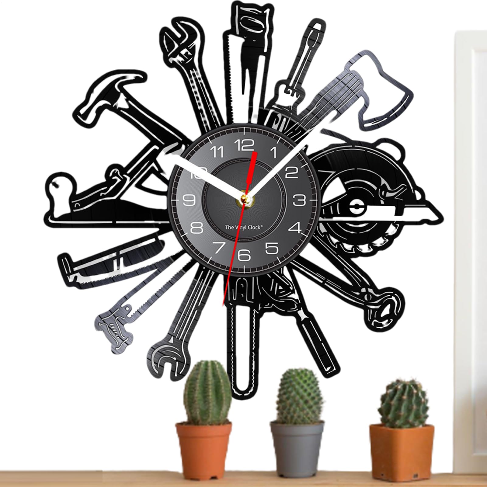 Horloge murale facile à lire silencieuse pour en finir avec le tic-tac