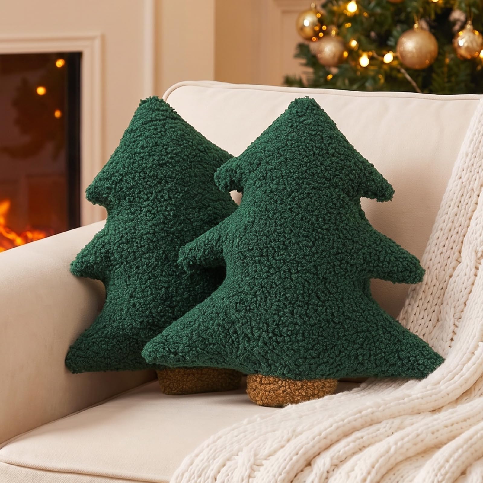 heekpek Christmas Pillows Christmas Throw Cushions
