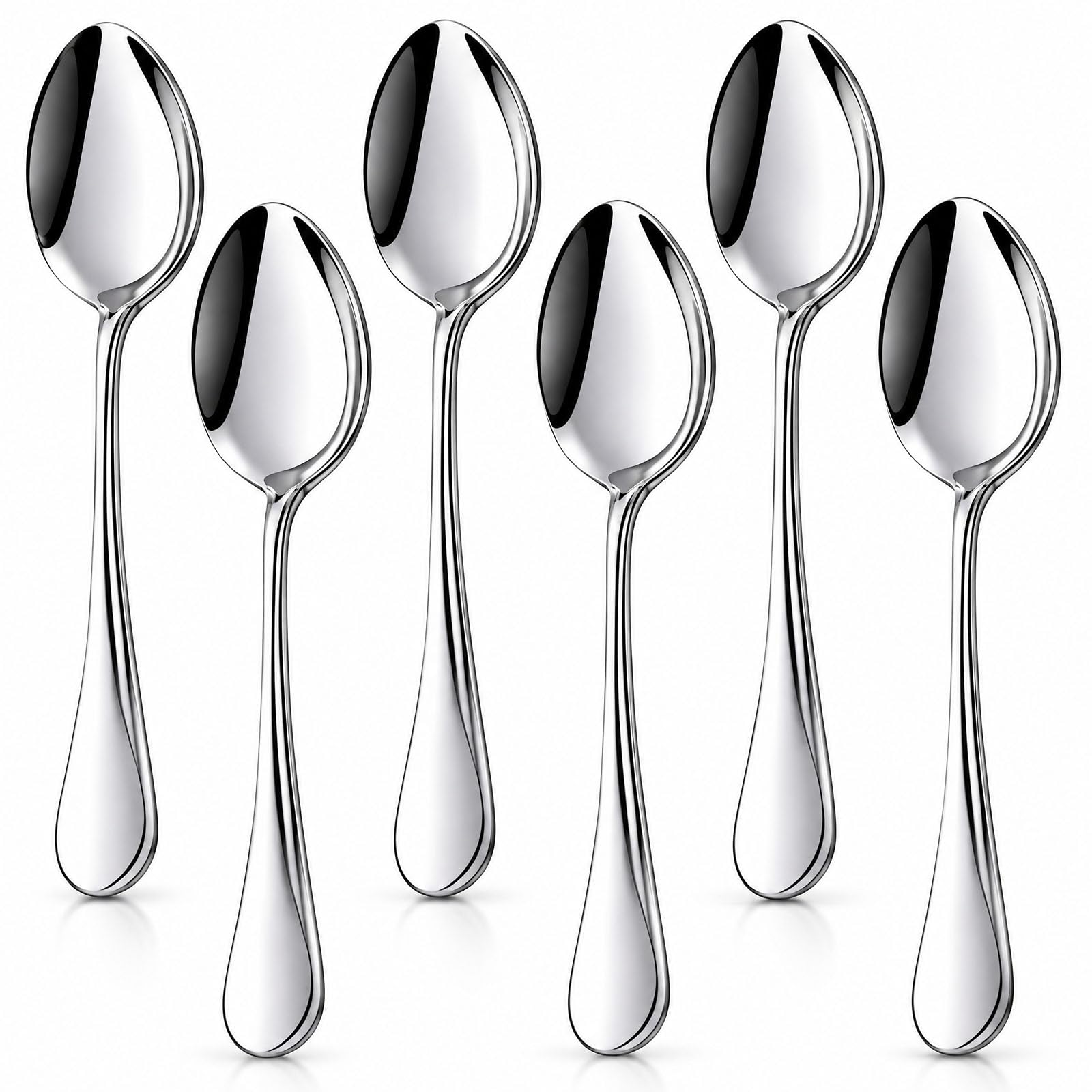 HANSGO Wooden Mixing Spoons, 6 PCS Natural Wood Cooking Spoons for Cooking