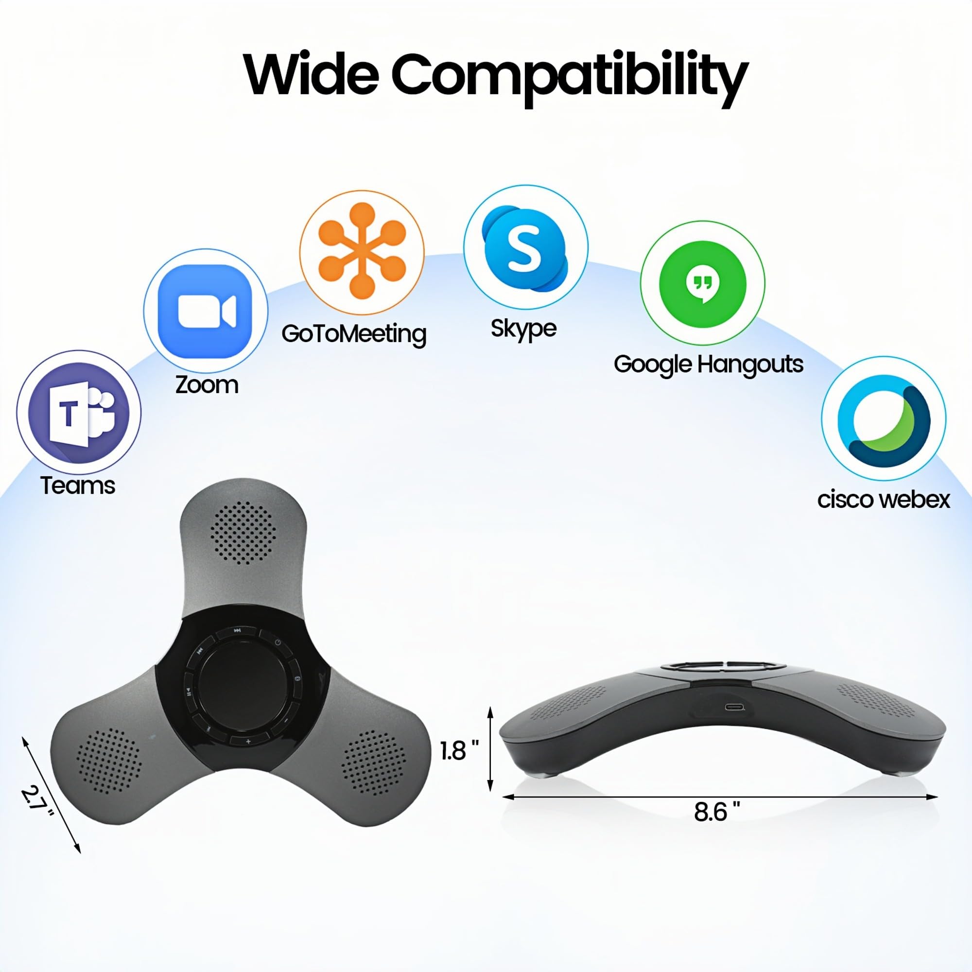 Amazon.com: Svemei Conference Speaker with Microphone 360° Voice
