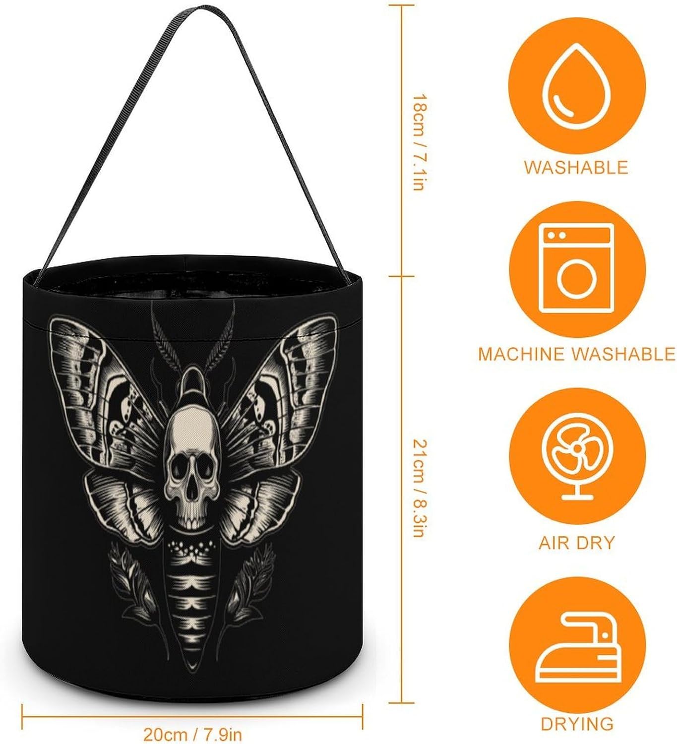 Death Head Hawk Moth Insect Candy Bag Halloween Treat Goody Bags Party Basket Handbag Holiday Decor