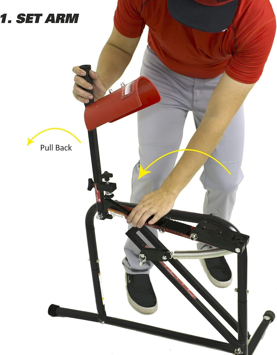 Heater Sports Perfect Pitch 50 MPH Portable Baseball & Softball Pitching Machine (#PP149) - Durable, Lightweight, & Accurate Training Tool for Kids, Teens, & Adults | for Fielding & Hitting Practice