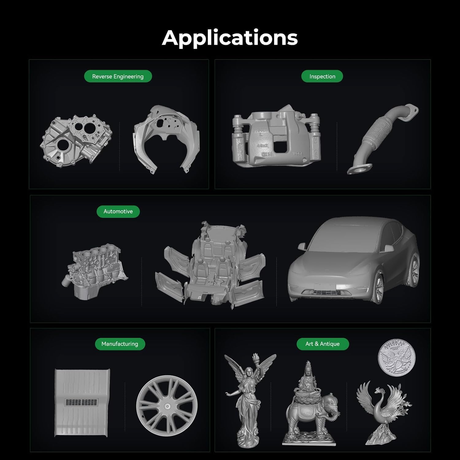 Creality 3D Scanner Raptor Pro for 3D Printing, Handheld 3D Scanner 0.02mm Accuracy, 22+7 Blue Laser & NIR, 60fps High-Speed & 5MM to 4M Objects, 24-Bit Full-Color Scanning for Windows macOS