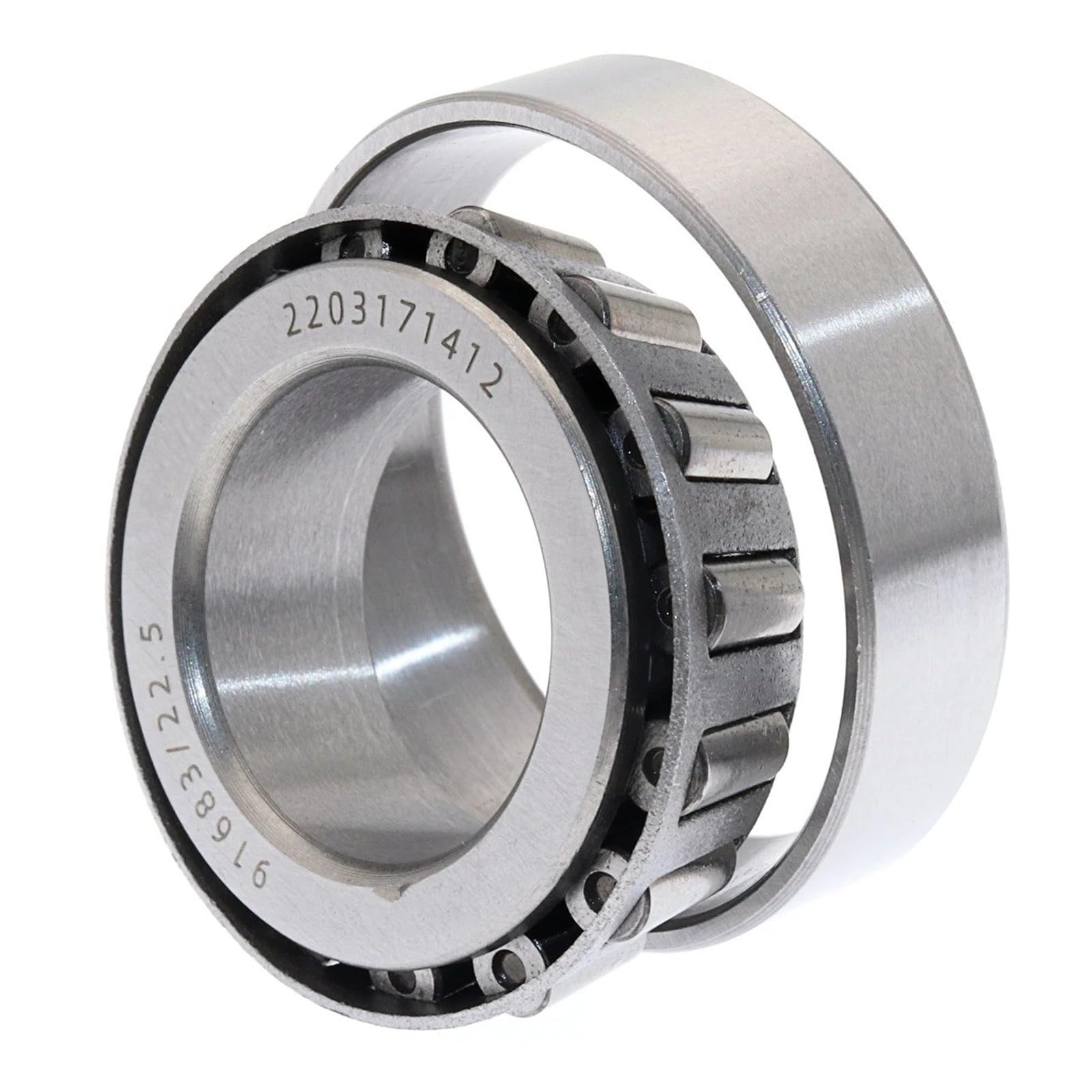 Generico Cuscinetto Ruota Kit 91683/22,5 91683/24 22,5x41x12,5 24x41x12. 91683 Cuscinetto A Rulli Conici