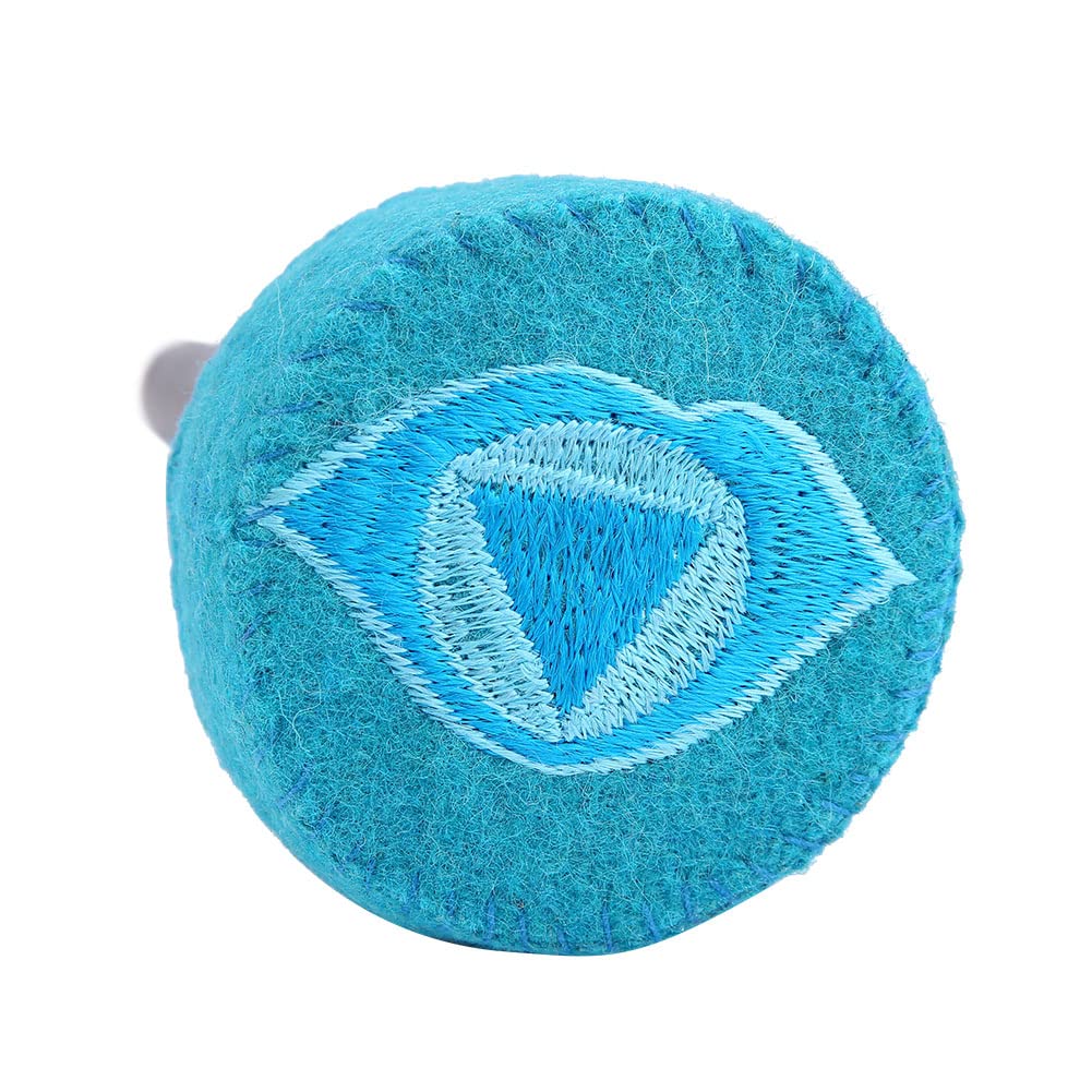 Maillet pour Bol Chantant Tibétain, Fabriqué à La Main, Bois Dur avec Feutre, Bleu Clair, Fournitures Bouddhistes