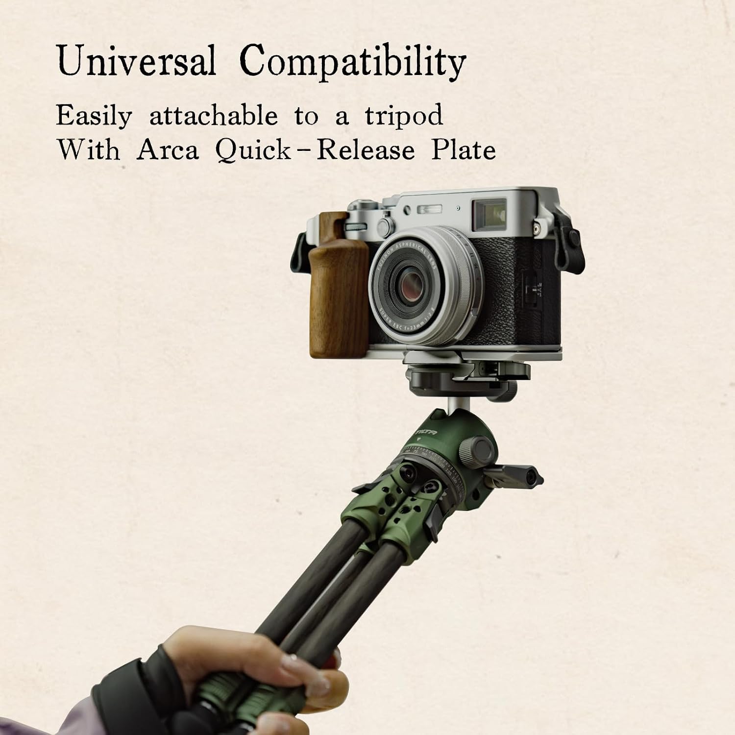 Tilta Vintage Camera Cage Compatible with Fujifilm X100VI – Black | Base Kit | Thumb Grip | Strap Attachments | ARCA Ready | Lightweight & Durable TA-T70-A-B