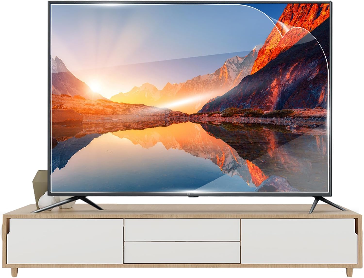 75 Inch Matte TV Screen Protector Anti-Glare Blue Light Blocking Film Reduces Eye Strain & Reflection Scratch Dust Resistant for 4K LED OLED