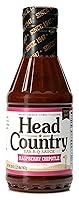 Vista 1 de Head Country Bar-B-Q - Salsa de chipotle de frambuesa, sin soja, sin gluten, sin conservantes añadidos, salsa BBQ de campeonato dulce y ahumada