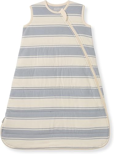 Miniatura 22 de Burt's Bees Baby Unisex Newborn Essentials 100% Organic Cotton Beekeeper Wearable Blanket Azul Abeja Dorada Acolchada,azul (Quilted Blue),Rayas de