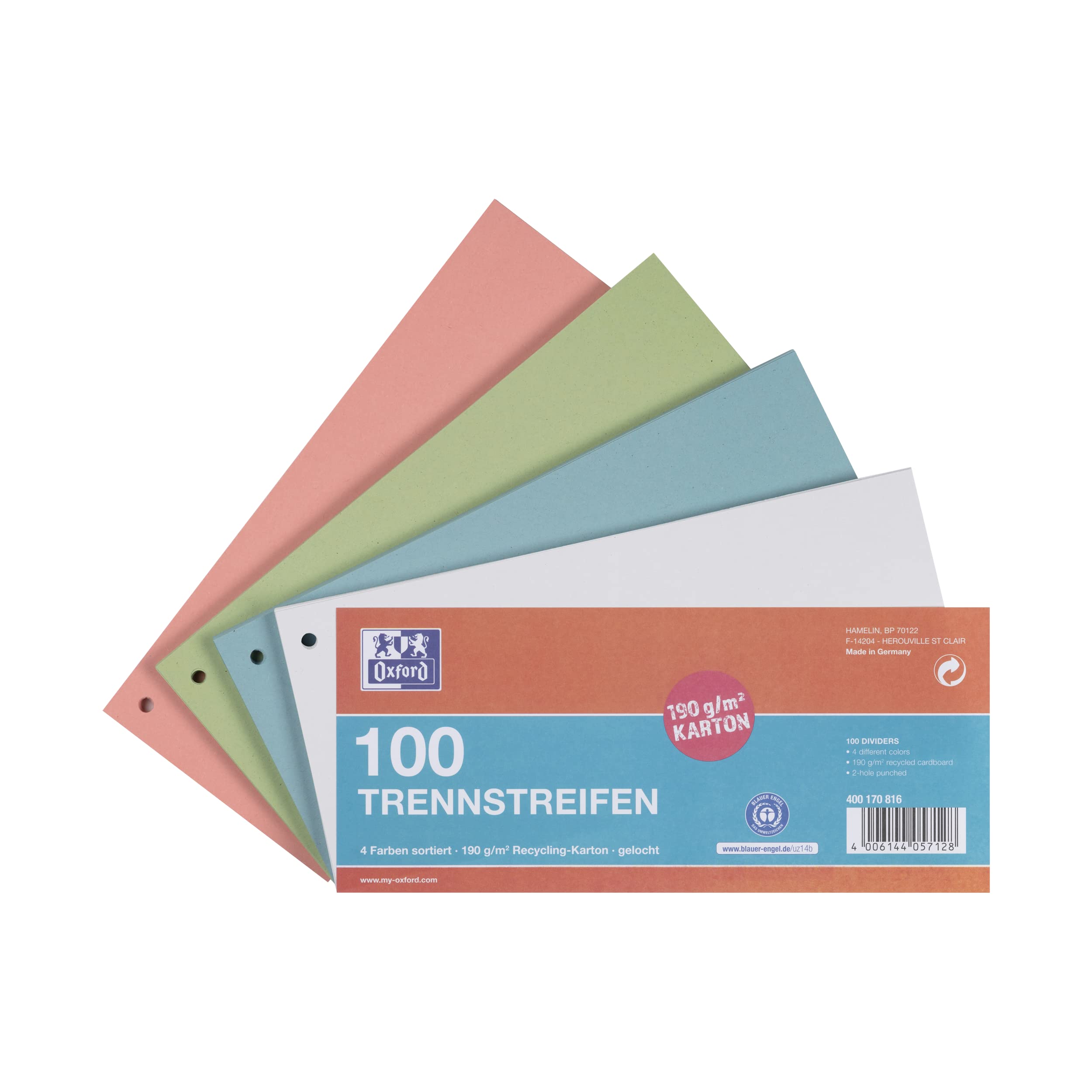 Divisori In Cartone Colorato - 100 Pezzi, 4 Colori, Per Archiviazionee - Foto 11