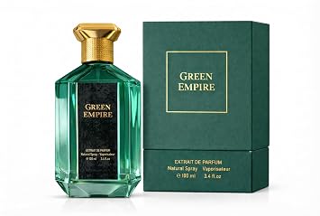 Green Empire Woody, Aromatic, Green, Amber Extrait de Parfum Long-Lasting Dubai Fragrance for Men & Women, 3.4 oz / 100ML