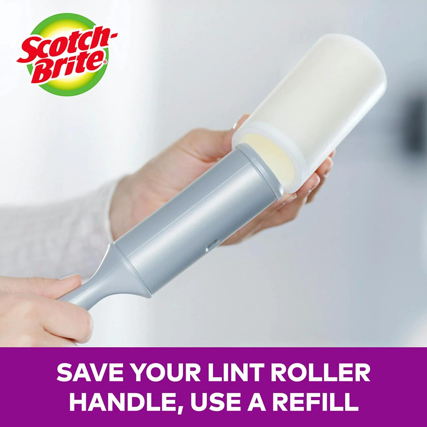 Scotch-Brite Pet Extra Sticky Hair Lint Roller, 95 Sheets : Health & Household