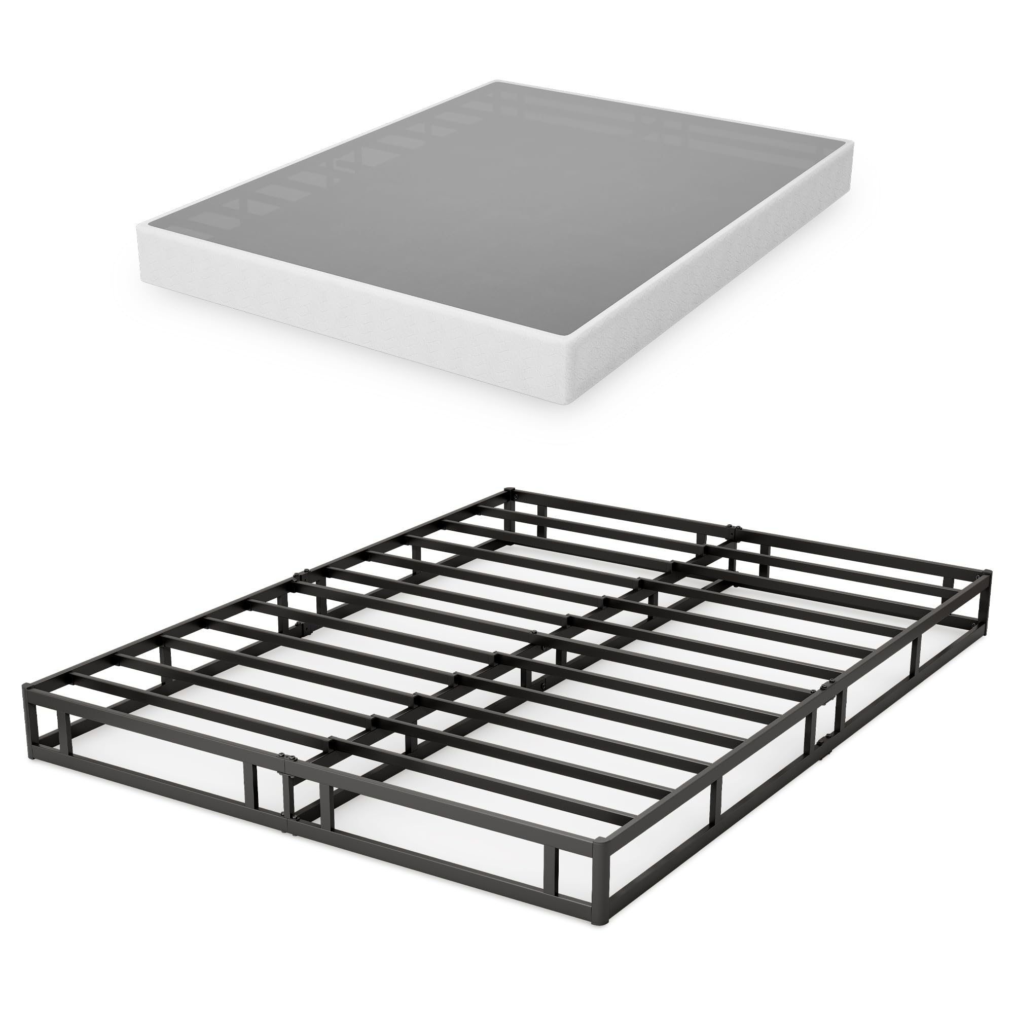 Photo 1 of ***STOCK IMAGE FOR REFERENCE***
GRUSIGN 7 Inch Box Spring for Full Bed, Quick Assembly Full Size Metal Mattress Foundation with Fabric Cover, Strong Steel Frame, Heavy Duty, Low Profile Bed Frame Base Cama, Full