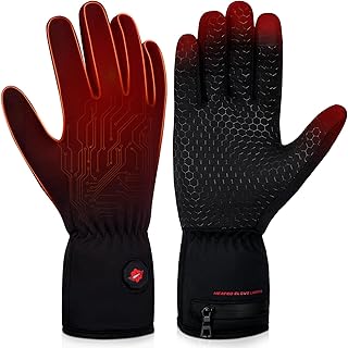 Dr.warm Winter Heated Gloves Rechargeable Heated Gloves Touchscreen with 3 Heat Settings for Camping, Skiing, Climbing, Cycling