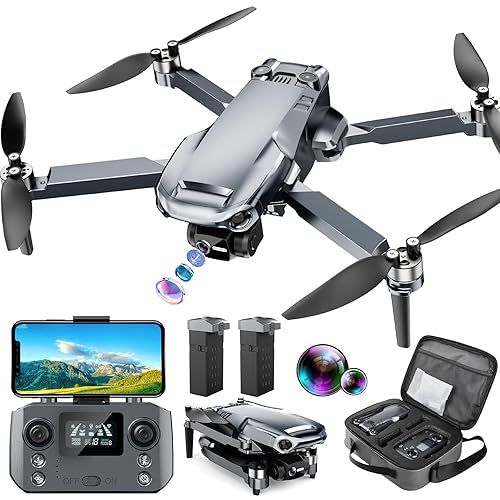 GPS Drone with 4K UHD Camera for Adults Beginners, 1640ft