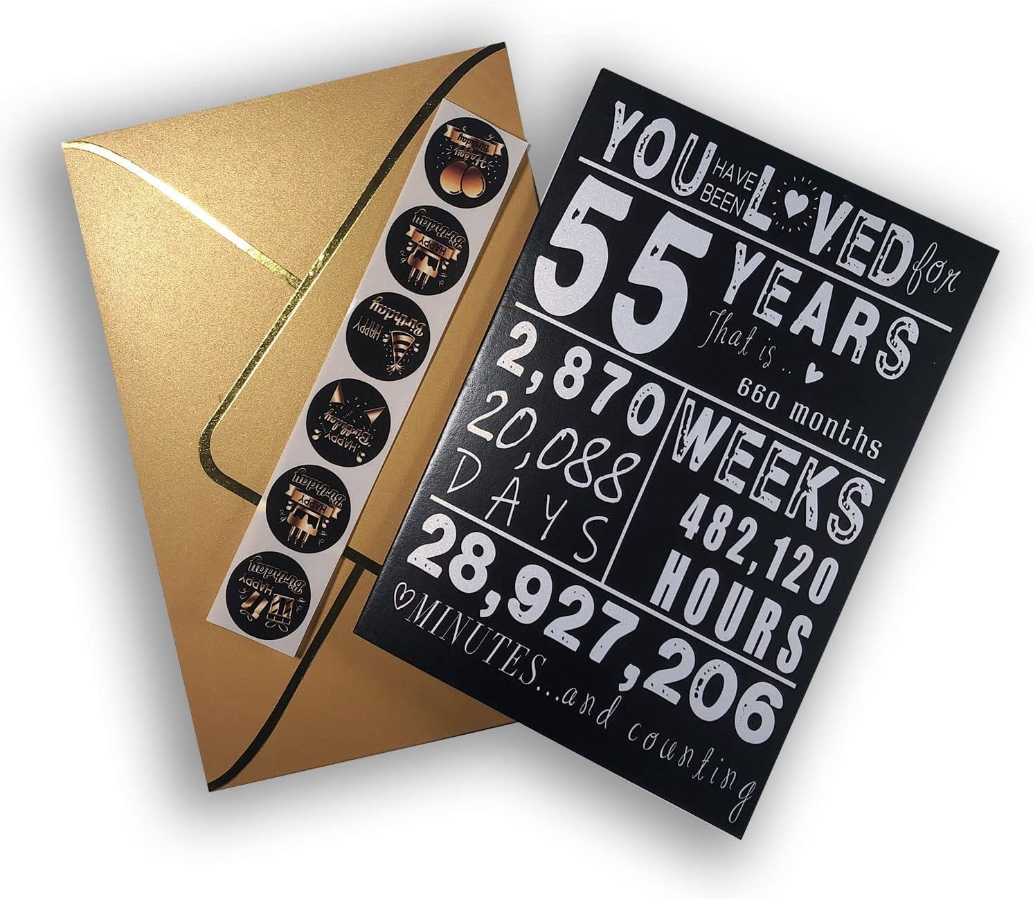 Cheers to Birthday Card for 55 Year Old Women Men,Funny