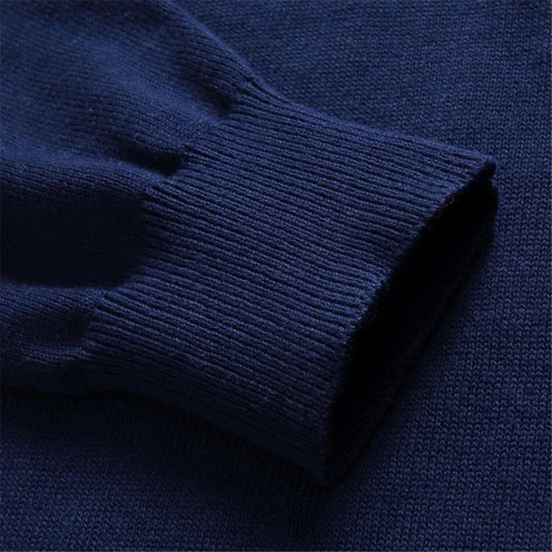 Vogrtcc Suéter para hombre, cuello en V, casual, otoño, invierno, negocios, manga larga