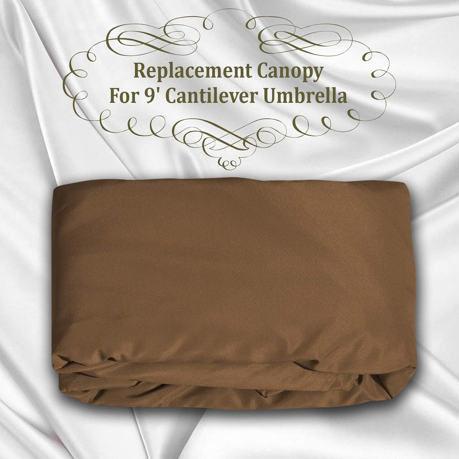 BenefitUSA 9ft Umbrella Top Cover Only Canopy 8rib Patio Replacement Canopy Outdoor (Canopy Only)