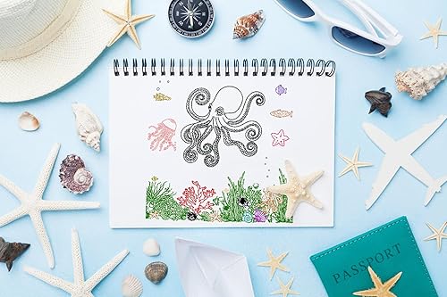 Miniatura 4 de Hying Sellos transparentes de pulpo, medusas y algas marinas para hacer tarjetas, sello de goma de verano con estrellas de mar y estrellas de mar