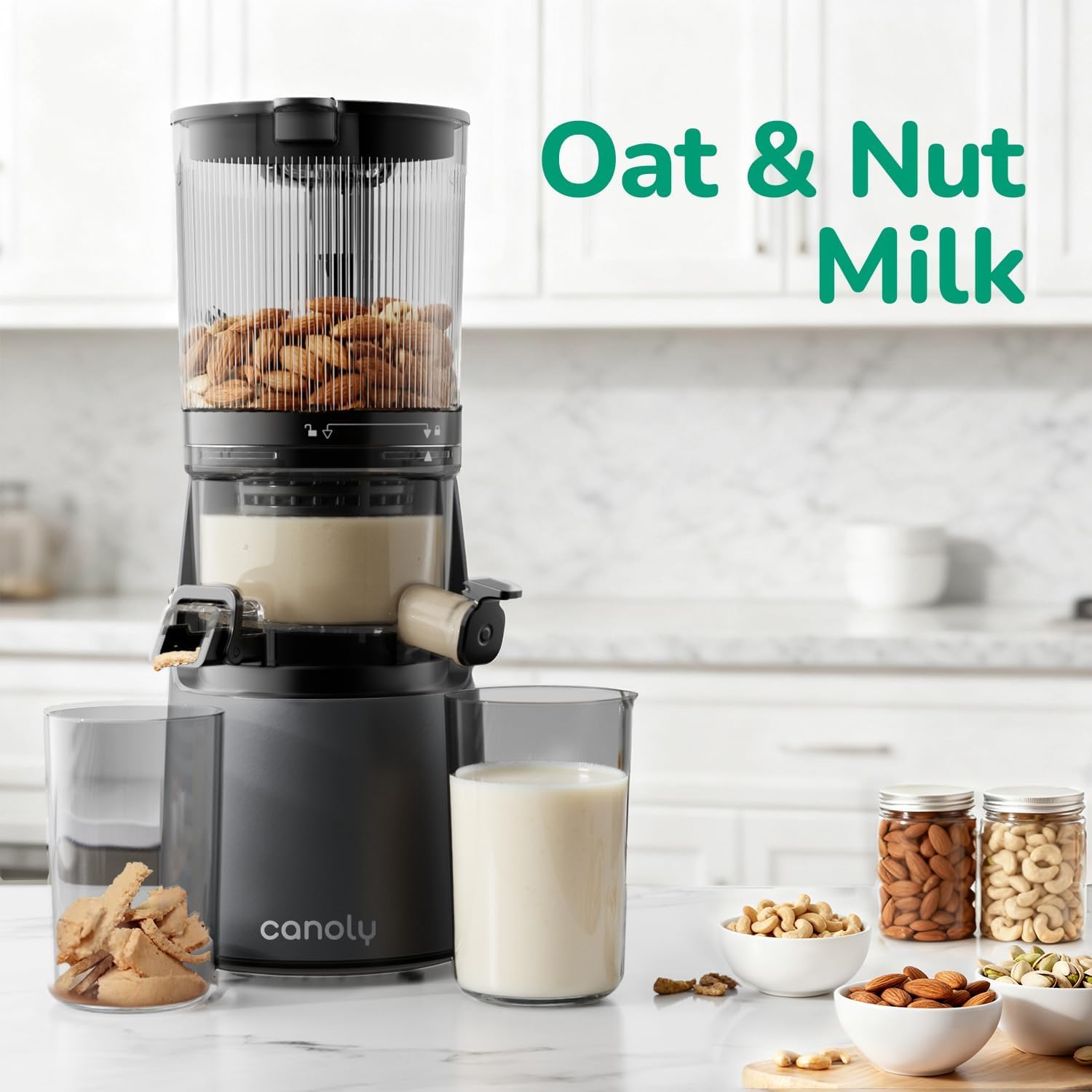 Canoly Canoly Juicer Machines, 150 MM&2.6L Large Feed Chute Cold Press Masticating Juicer thumbnail 7