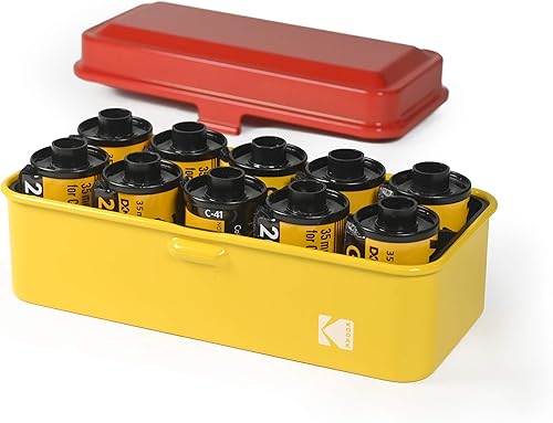 Miniatura 8 de KODAK Estuche de película 120135  para 8 rollos de 120 películas  10 rollos de películas de 1.378in  Caja de acero retro para clasificar y proteger